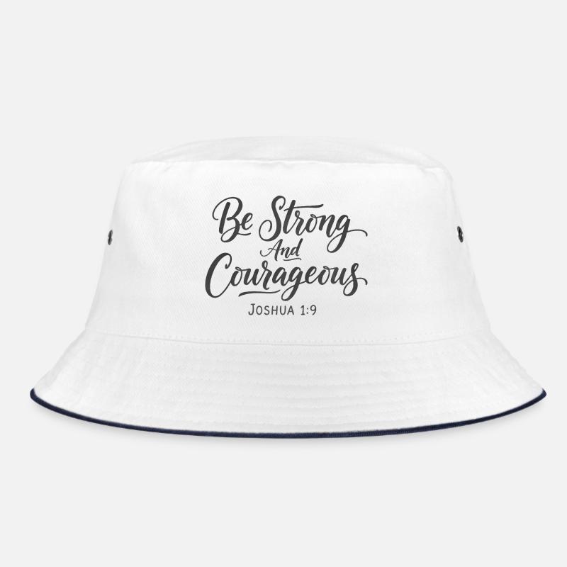 Sei stark und mutig Josua 1:9 Jesus Bucket Hat