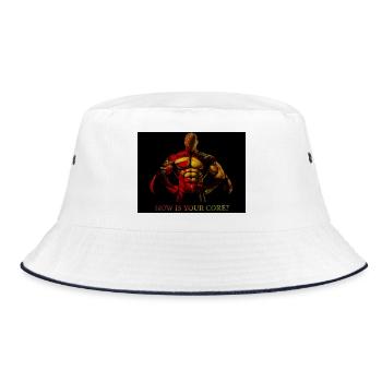 Core Question: Bold Abs Burst - Bucket Hat - white/navy - Front