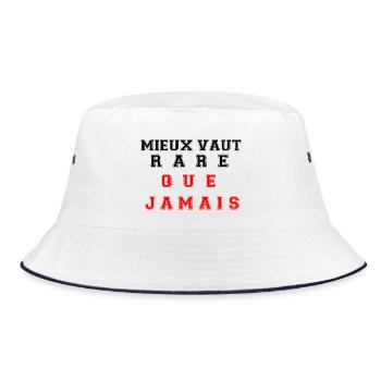 Mieux vaut rare que jamais - Bob - blanc/marine - Devant