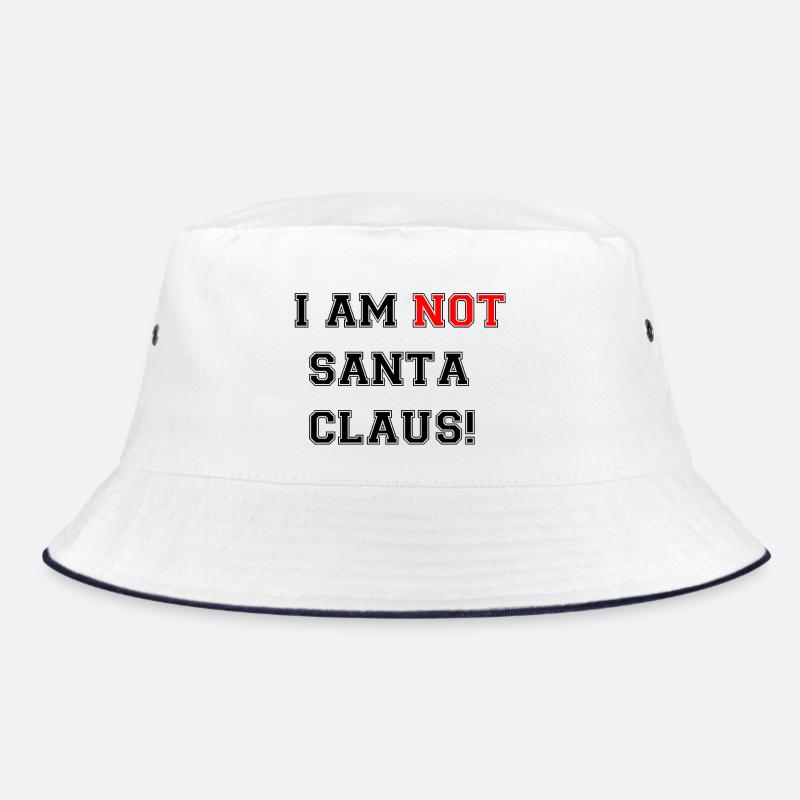 Ich bin nicht der Weihnachtsmann! - Bucket Hat - Weiß/Navy