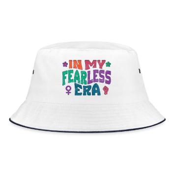 In my Fearless Era - Bucket Hat - white/navy - Front