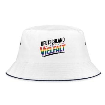 L’Allemagne, c’est la diversité - Logo Cool Pride - Bob - blanc/marine - Devant