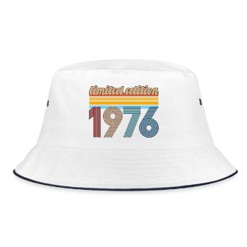 Anniversaire Vintage 1976 Rétro Cadeau Né En 1976 - Bob - blanc/marine - Devant