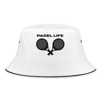 Padel Life - Bucket Hat - white/navy - Front