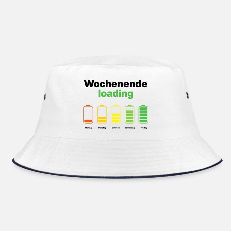 Wochenende loading – Akku voll am Freitag, Arbeit Bucket Hat