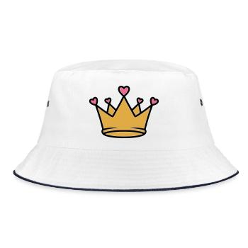 Princesse mignonne Vector des Cœurs de la Couronne - Bob - blanc/marine - Devant