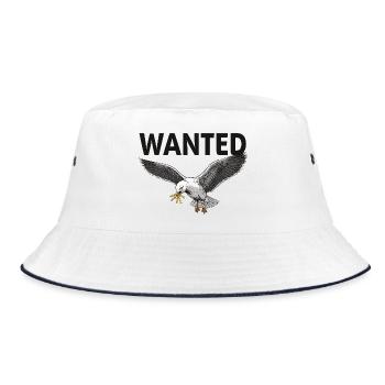 Gesuchte Pommes-möwe - Bucket Hat - Weiß/Navy - Vorne