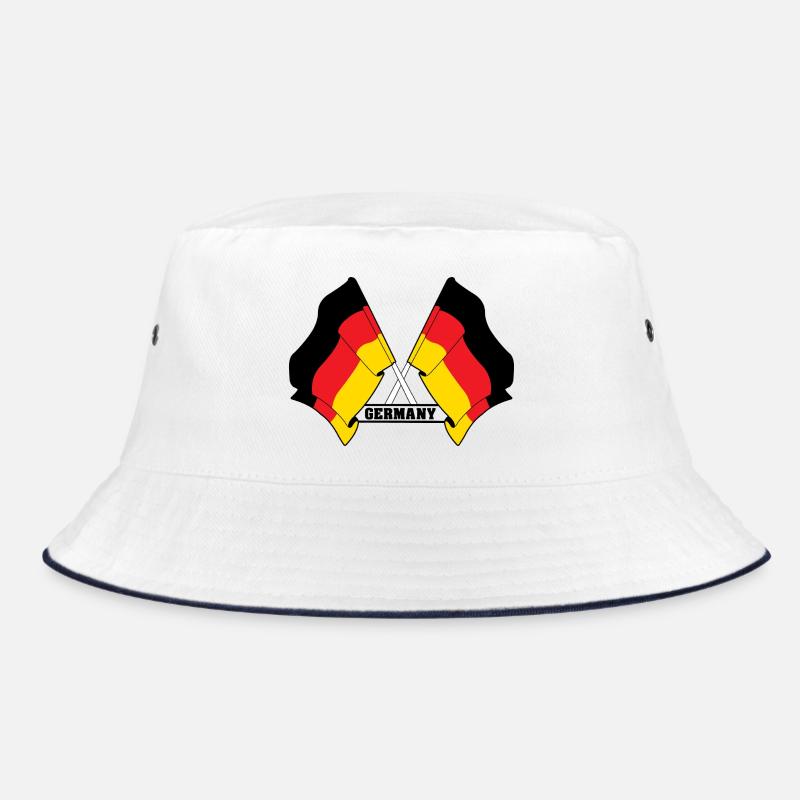 Deutschland Crossed Flags Bucket Hat