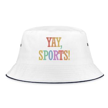 Yay Sports – Fan de sport sans méfiance (femmes) - Bob - blanc/marine - Devant