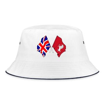 Drapeau du Kent + Drapeau de la Grande-Bretagne - Bob - blanc/marine - Devant