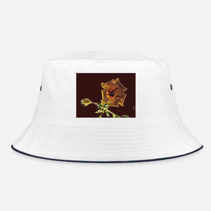 Solandra - Bucket Hat - Weiß/Navy