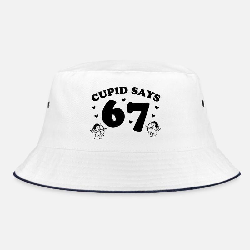 Cupid Says 67 – playful Cupid design Bucket Hat