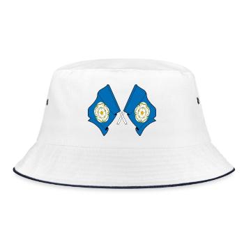 Deux drapeaux franchis – Yorkshire - Bob - blanc/marine - Devant