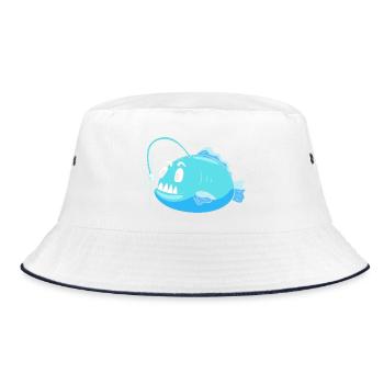 Frogfish - Bucket Hat - white/navy - Front