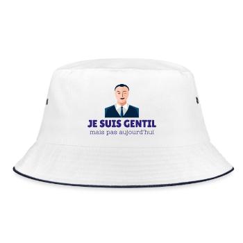 Nice but not today - Bucket Hat - white/navy - Front