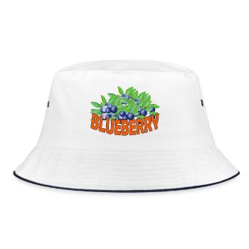 Blueberry - Bucket Hat - white/navy - Front
