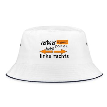 Traffic - Bucket Hat - white/navy - Front