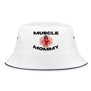 Muscle Mommy Kraftdesign - Bob - blanc/marine - Devant