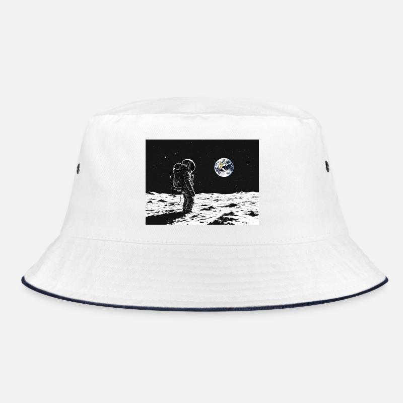 Astronaut looking back Bucket Hat
