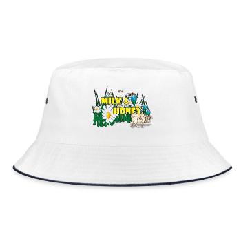 Milk & Honey - Bucket Hat - white/navy - Front