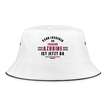 Trainee Hairdresser Apprenticeship Hairdresser Training - Bucket Hat - white/navy - Front