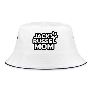 Jack Russel Mom - Couleur de design variable - Bob - blanc/marine - Devant