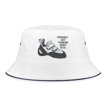 Beta Thought Sneaker Tee - Bucket Hat - white/navy - Front