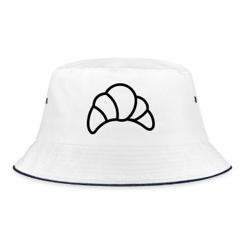 crescent - Bucket Hat - white/navy - Front