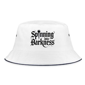 Spindel Design Typography - Bucket Hat - Weiß/Navy - Vorne