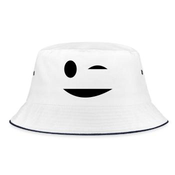 Petzauge - Bucket Hat - white/navy - Front