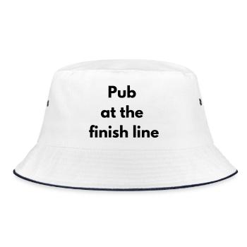 Pub at the finish line - Bob - blanc/marine - Devant