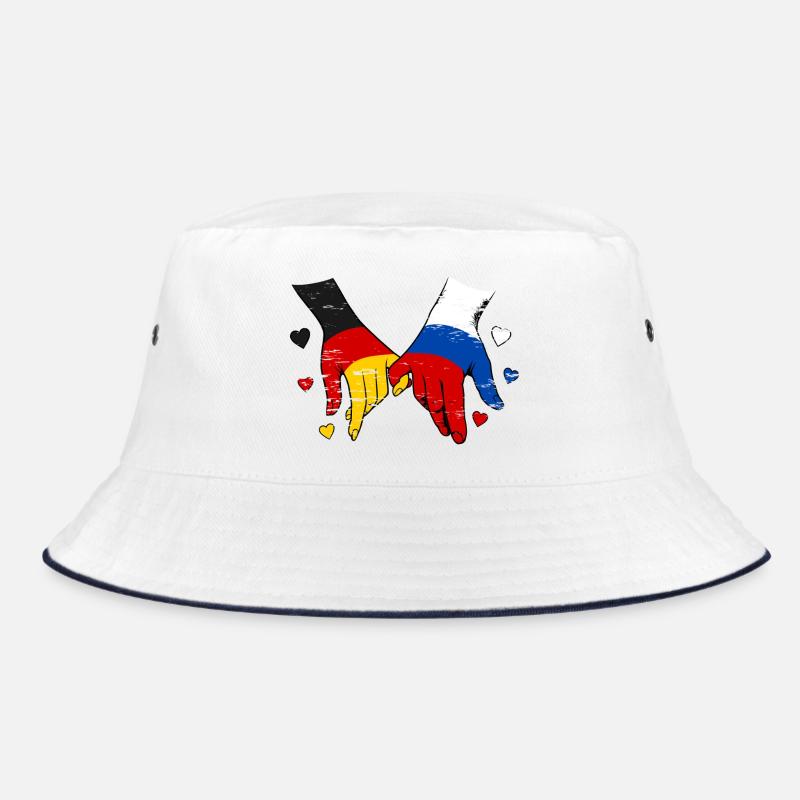 Le drapeau Allemagne-Russie se tenant la main Bob