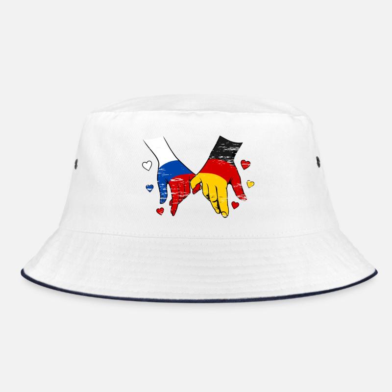 Drapeau russe-allemand se tenant la main Bob