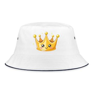 Illustration de la couronne d’or de Kawaii - Bob - blanc/marine - Devant