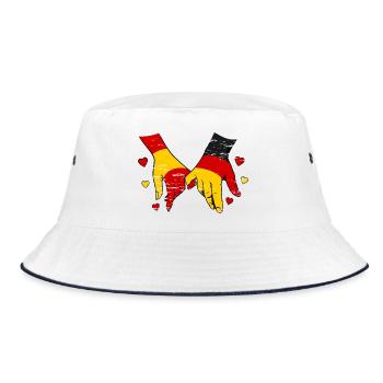 Spanien_Deutschland_Flagge_Haendehalten_used - Bob - blanc/marine - Devant