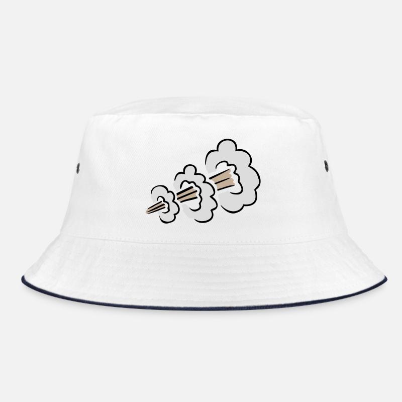 Lauter Furz Explosion Lustig Klohumor Comic Wolke Bucket Hat