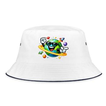 Lunettes de soleil terrestres : Voyage spatial - Bob - blanc/marine - Devant
