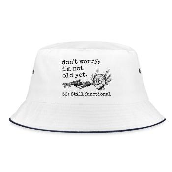 56e Anniversaire - Cadeau 56e anniversaire Humour  - Bob - blanc/marine - Devant