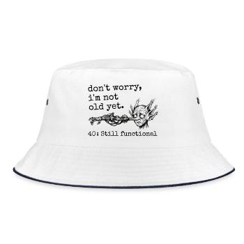 40e Anniversaire - Cadeau 40e anniversaire Humour  - Bob - blanc/marine - Devant