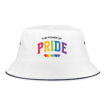 LGBT Pride Month - The Power of Pride - Bucket Hat - white/navy - Front