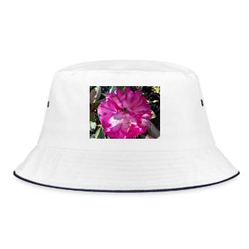 Azalée Fuchsia en Pleine Fleur - Bob - blanc/marine - Devant