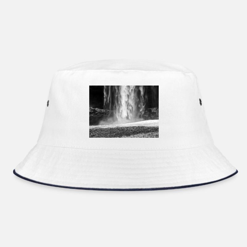 Monochrome Waterfall Mist Bucket Hat