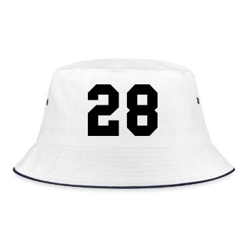 28 - Bob - blanc/marine - Devant