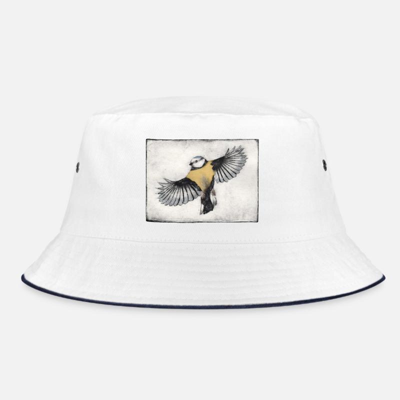 Bird in Flight - Hand Carved Printable Bucket Hat