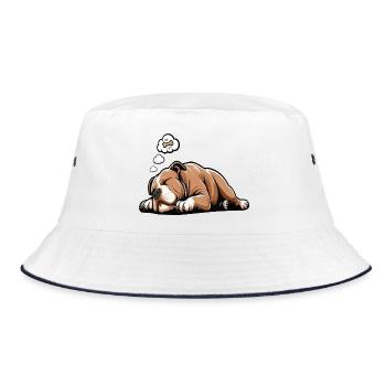 American Bully Bully Pit Bullys Bully Owner - Bucket Hat - white/navy - Front