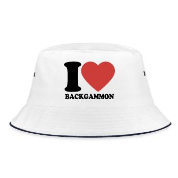 J’adore le backgammon | Jeu de société | Don - Bob - blanc/marine - Devant