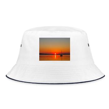 Bayerisches Meer - Bucket Hat - Weiß/Navy - Vorne