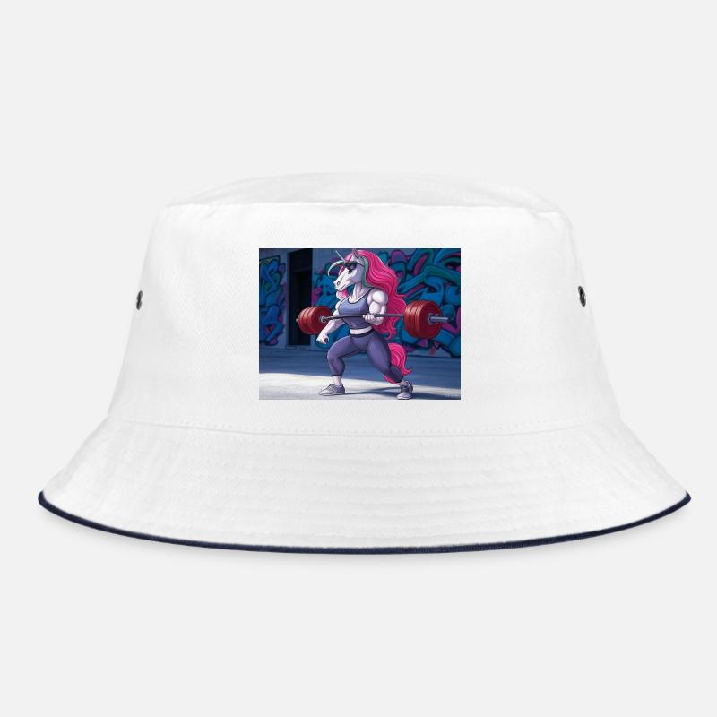 Kraftvolles Einhorn-Training Bucket Hat