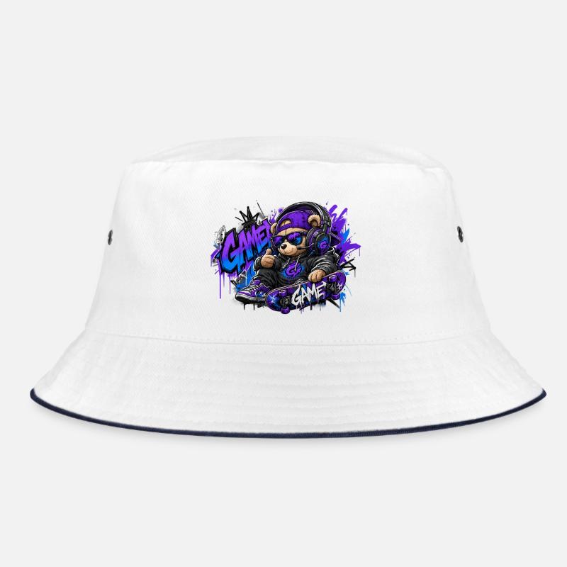 Game Bear Skate Graffiti Bucket Hat