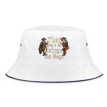 Ren Faire Medieval - Bucket Hat - white/navy - Front